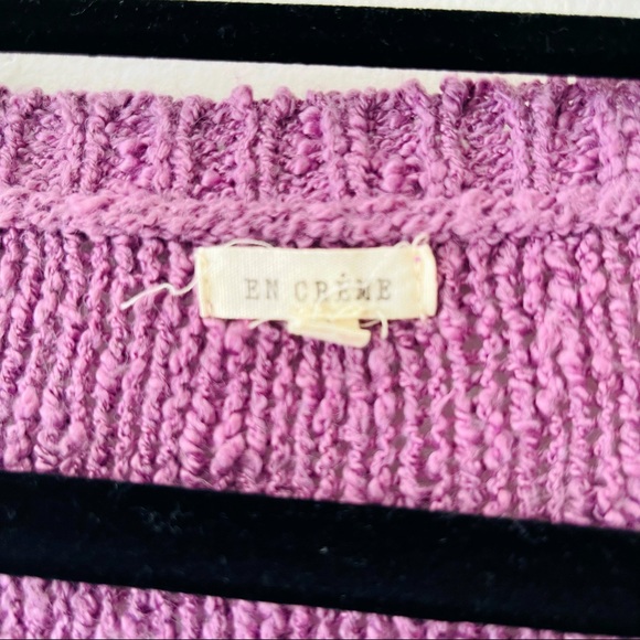 🎉HP🎉 Relaxed oversized crocheted sweater Purple - Picture 5 of 5